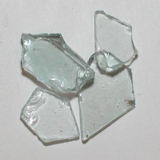 American Specialty Glass - Fire Glass - Clear Plate - 3/8 Inch to 1/2 Inch