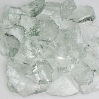 American Specialty Glass - Fire Glass - Crystal Clear - 3/8 Inch to 1/2 Inch