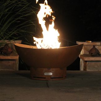 Fire Pit Art Gas Fire Pit - Scallops