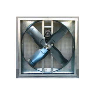 Quietaire 36" Galvanized Belt Drive Angled Wall Exhaust Fan 1/2 HP 10250 CFM - AGBD3650