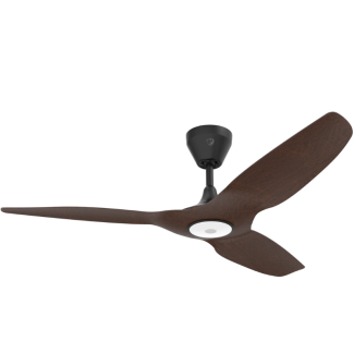 Big Ass Fans Haiku L 52" Smart Indoor Ceiling Fan - Cocoa - Black Finish, Integrated LED (2700K), 20.3 Watts, Universal Mount, 5" Downrod, and Wireless Remote Control