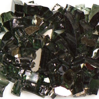American Specialty Glass - Fire Glass - Black Reflective - 1/4 Inch to 3/8 Inch