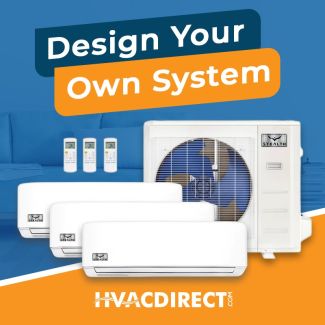Stealth DIYCOOL Design Your Own Tri Zone Heat Pump System R454B