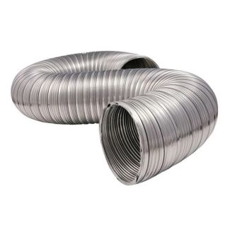 Majestic 4 Inch Uninsulated Flex Duct For Outside Air - Includes Two 42 Inch Sections