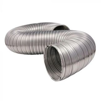 Majestic 6 Inch Uninsulated Flex Duct For Outside Air - Includes Two 42 Inch Sections