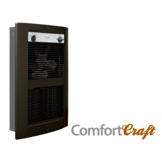 King LPW ComfortCraft Electric Wall Heater, 120 Volts - Oiled Bronze, Pic-A-Watt Heater 1250 - 2750W