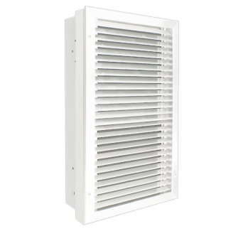 King Electric LPWA Architectural Wall Heater, 4000 Watt, 208 Volts - Interior & Grill with Disconnect & Thermostat - White