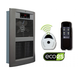King Electric LPW ECO2S Electric Large Wall Heater, 240 Volts - Satin Nickel, Pic-A-Watt Heater 2500 - 4500W