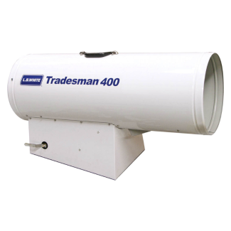 LB White Tradesman 400 Portable Forced Air Heater - Propane Gas