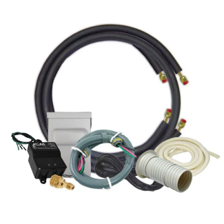 Single Zone Ductless Mini Split Installation Kit - 1/4" x 5/8" Line Set - 30'