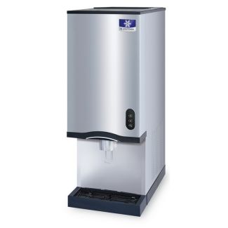 Manitowoc 16 1/4" NEO Air Cooled Countertop Nugget Ice Maker & Water Dispenser - 20 lb. Bin with Lever Dispensing - 115V - CNF0202A-L