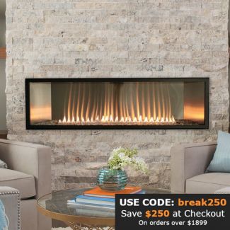 Empire Boulevard Vent-Free Linear Fireplace - 48-inch