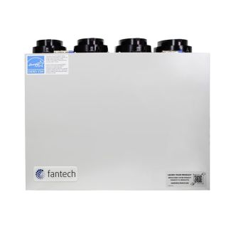 Fantech VHR70R ES Heat Recovery Ventilator with 5" Top Port, 70 CFM - VHR70R ES