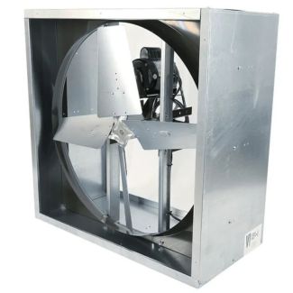 Triangle Fans 48" VI Belt Drive Heavy Duty Industrial Exhaust Fan 1 HP 115/230V 1 Phase Totally Enclosed Motor - VI4815T-U