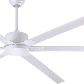 Canarm HVLS Fan, FANBOS 8' Industrial Indoor Ceiling Fan - 16729 CFM, 105 RPM, 120V, 1 Phase, 61.6 Watts, White - CP96WH