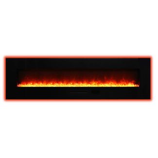 Amantii 72" Wall Mount or Flush Mount Electric Fireplace Series - WM-FM-72-8123-BG