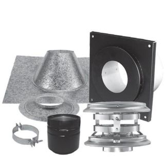 4" Duravent PelletVent Pro Vertical Kit - Flat Ceiling - 4PVP-KVA