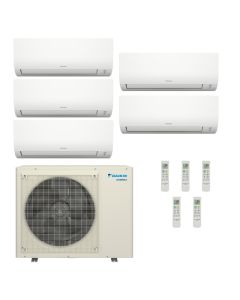 DAIKIN KHR26C22T　3点セット Daikin 48,000 BTU 19 SEER Five Zone Wall Mounted Mini-Split Heat