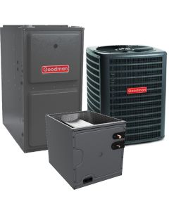 Goodman 5 Ton 14 SEER2 80% AFUE 120,000 BTU Furnace and AC System - R32 Upflow