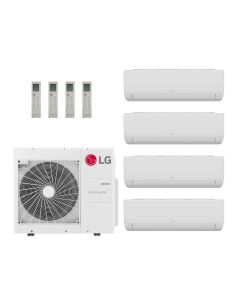 LG 30,000 BTU Multi F LGRED 20 SEER2 4 Zone Wall Mounted Mini Split Heat Pump System - R32 | 230V - 7 + 7 + 7 + 7