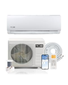 24,000 BTU ACIQ Essentials 17 SEER2 Single Zone Wall Mount Mini Split Heat Pump System w/16' Line Set - R32 | 230V
