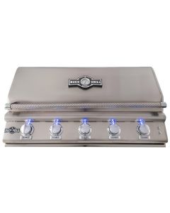 Buck Grill 40" 5 Burner Built In 304 Stainless Steel Gas Grill with Lights for Propane - BG 40BUCKGRILL-LP