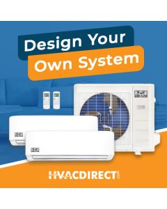 Stealth DIYCOOL Design Your Own Dual Zone Heat Pump System R454B