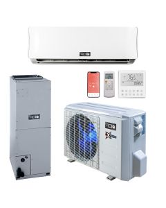 27,000 BTU 22 SEER ACiQ Extreme Series Mini Split System w/ 18k Central Ducted Air Handlers and 9k Wall Mount