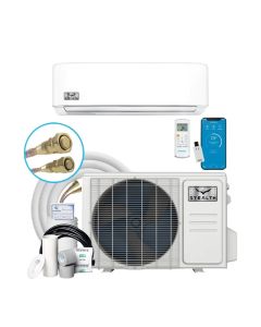 12,000 BTU Stealth DIYCOOL Platinum 23.5 SEER2 Single Zone Wall Mount Mini Split Heat Pump System w/ 25' Line Set– R454B | 115V