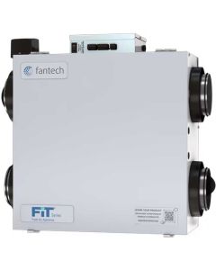 Fantech FIT 120E-D-HC Energy Recovery Ventilator with Shut-Off Damper, 120 V Hardwire Connect, 127 CFM