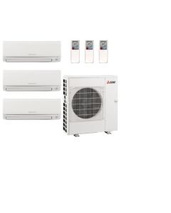60,000 BTU 20 SEER Mitsubishi Tri Zone Mini Split H2i Hyper Heat