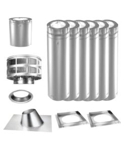 Majestic SLP 4-Inch ID x 6 5/8-Inch OD Direct Vent 15ft Vertical