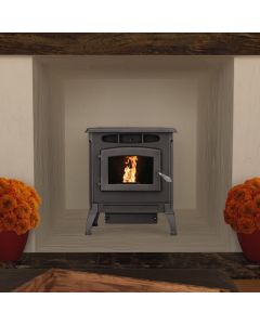 Breckwell SPC4000 Pellet Stove Cast Iron with Blower - Heats 2000 Sq Ft