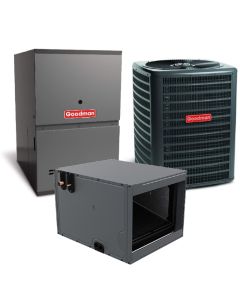 Goodman 1.5 Ton 13.4 SEER2 80% AFUE 40,000 BTU Furnace and AC System - R32 Horizontal