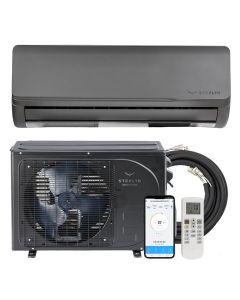 12,000 BTU 22.5 SEER Stealth Solar Ready Single Zone Wall Mount Mini Split System w/ 16ft Line Set R32 | 115V