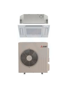 18,000 BTU 18.8 SEER Ceiling Cassette Mitsubishi Mini Split Single