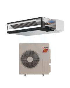 Mitsubishi 18,000 BTU Hyper Heat 16.5 SEER2 Single Zone Concealaed Duct Mini Split Heat Pump System - R454B | 208/230V
