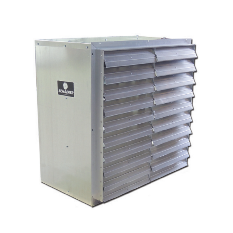 Schaefer 36” Belt Drive Galvanized Exhaust Fan - 3 Wing, 1/2 HP, 1 Phase