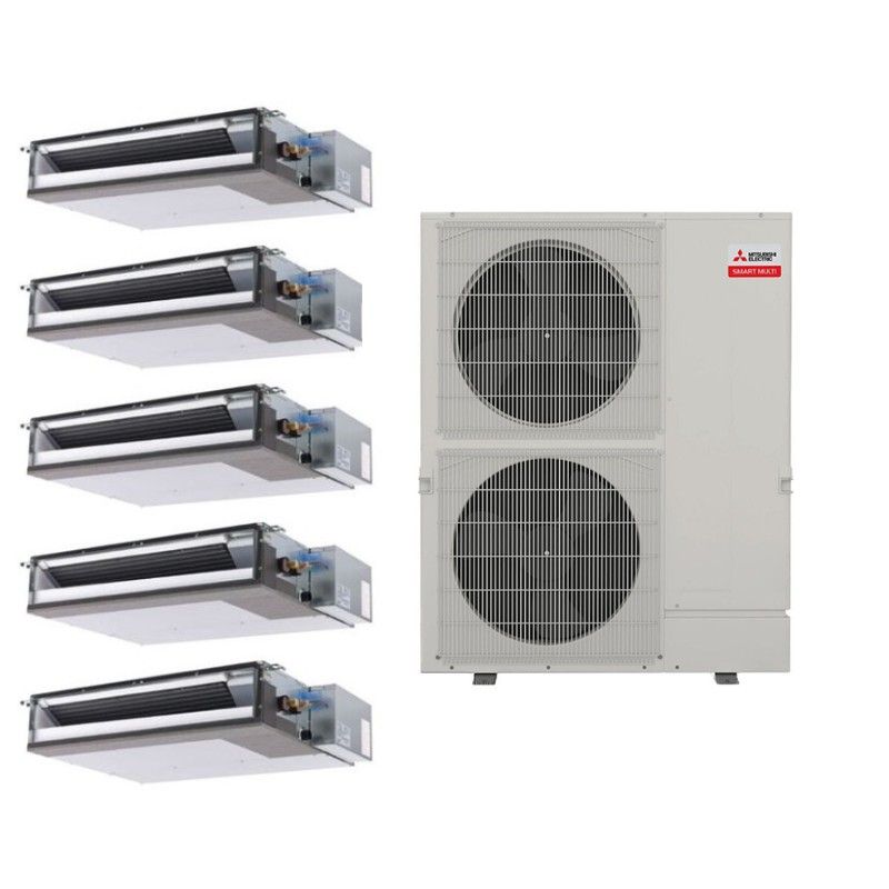 Mitsubishi 60,000 BTU SEZ-Series 20 Seer2 Five Zone Concealed Duct