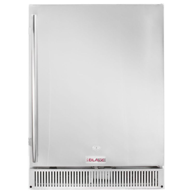 Blaze Outdoor Rated Stainless 24 Inch Fridge 5.5 Cubic Feet