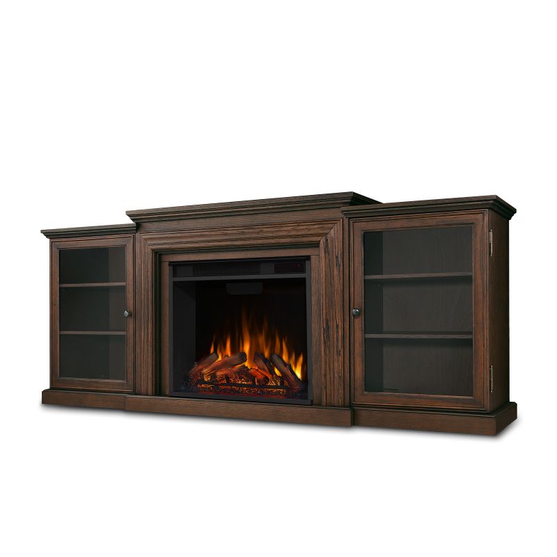 Real Flame Frederick Entertainment Center Electric Fireplace in Chestnut Oak - 7740E-CO
