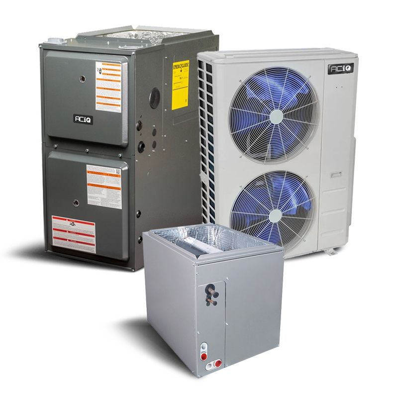 4 Ton 15.5 SEER2 92% AFUE 120,000 BTU ACiQ Gas Furnace and Air Conditioner System - Upflow/Horizontal - ACIQ-48-AC / ACIQ-60-ACL / AQ-GR9S921205DN