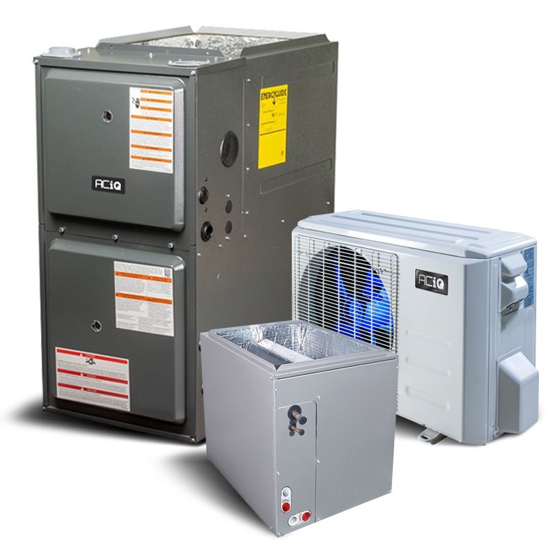 2.5 Ton 15.2 SEER2 96% AFUE 80,000 BTU ACiQ Gas Furnace and Air Conditioner System - Upflow/Horizontal - ACIQ-30-AC / ACIQ-36-ACL / AQ-GR9S960804CN