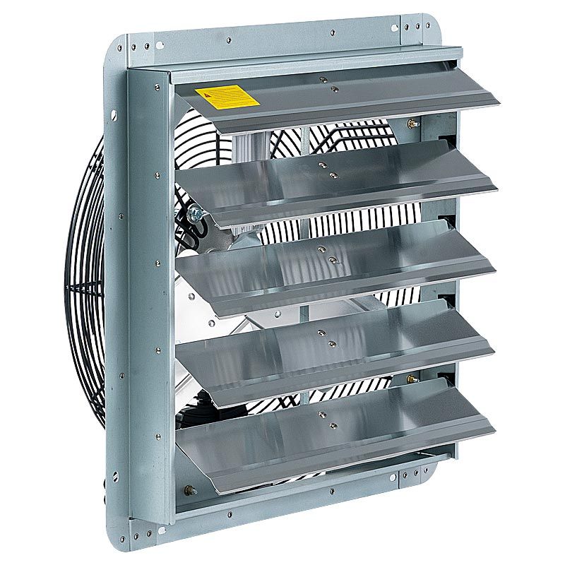 ACIQ 24” Shutter Wall Exhaust Fan Direct Drive 5280 CFM 120 Volts 1 Phase