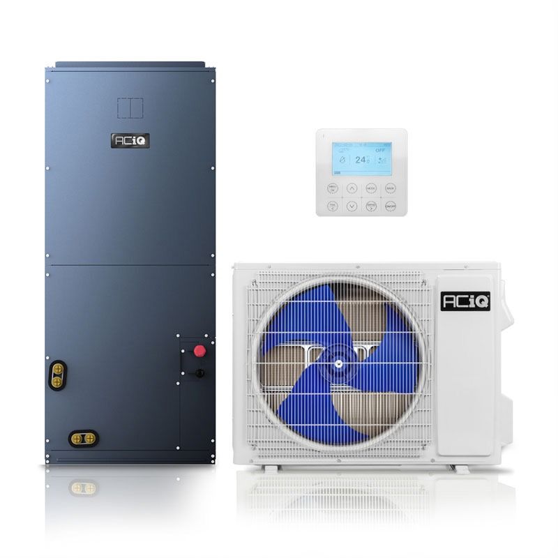 ACiQ Essentials 1.5 Ton 17 SEER2 High Efficiency Central Heat Pump Split System - R32 Inverter - Upflow/Horizontal-Left - ACIQ-18-HP-E-32 / ACIQ-18-AH-E-32