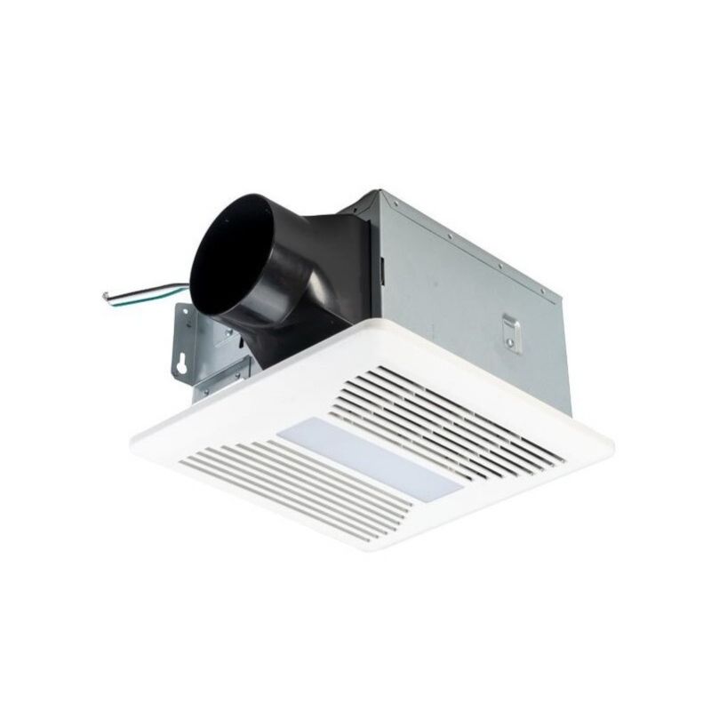 100 CFM 0.8 Sones ACiQ Ultra Quiet Bathroom Exhaust Fan with LED Light - ANP100 / LED.ANP