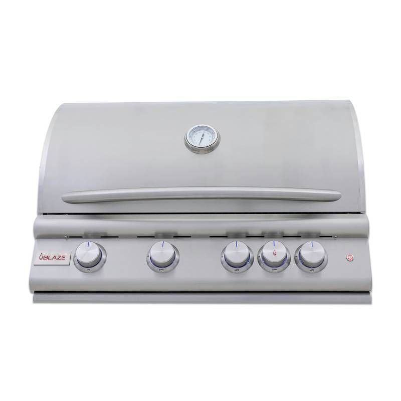 Blaze 32-Inch 4-Burner Premium LTE+ Gas Grill with Rear Burner and Built-in Lighting System
