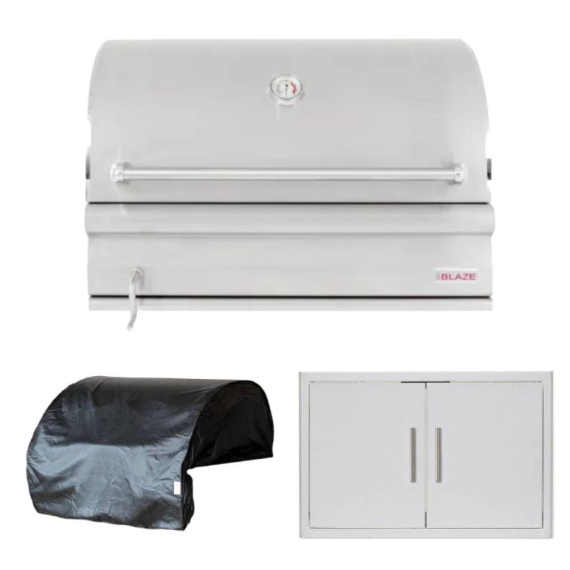 Blaze Charcoal 32-Inch Grill Built-In Grill W/Outdoor Kitchen Package Options - BLZ-4-CHAR