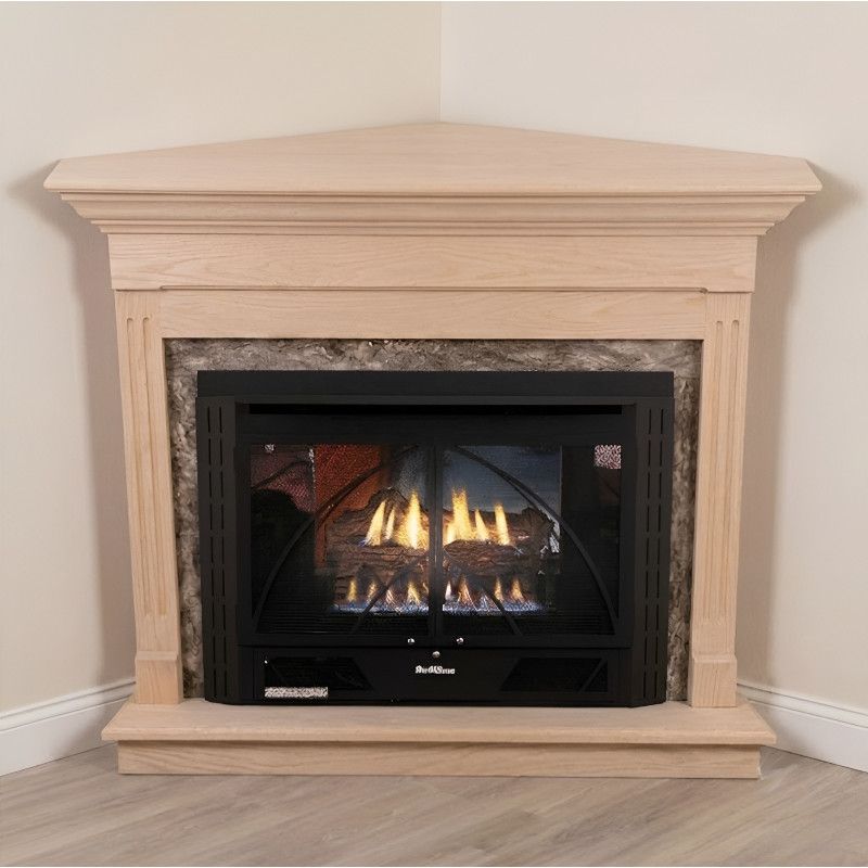 Buck Stove 34 Contemporary Vent Free Gas Fireplace with Unfinished Oak Classic for Propane