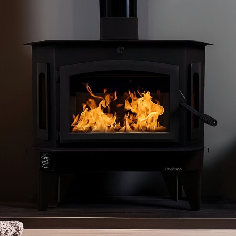 Buck Stove 91 Wood Burning Stove with Blower EPA Certified - FP 91 - Heats 3200 Sq Ft